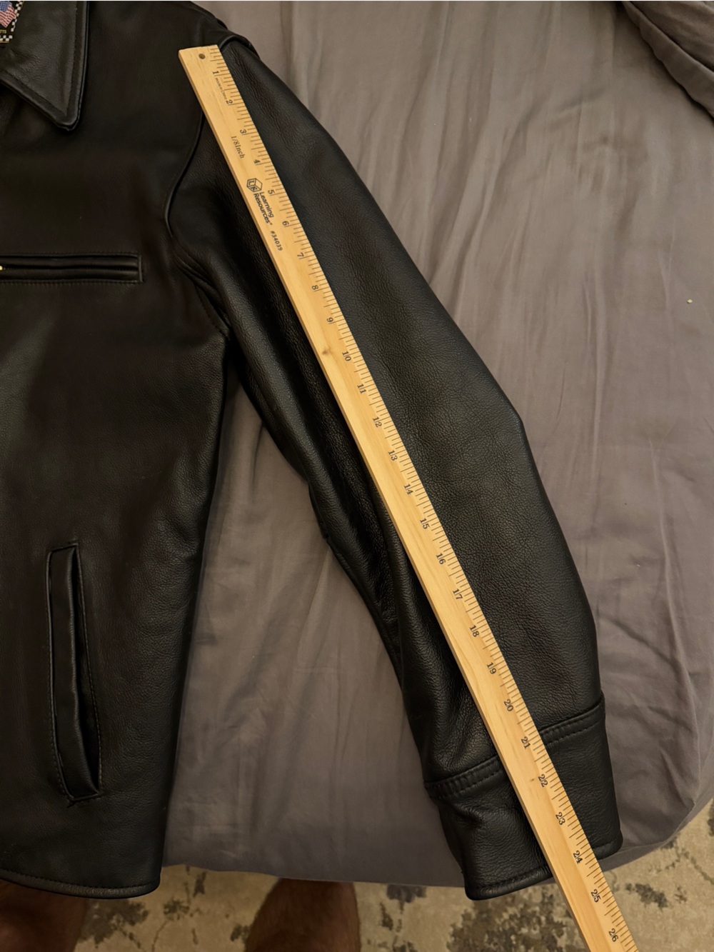 Vanson Black Leather Zip-Front Men's Dakota Jacket - Picture 5 of 6